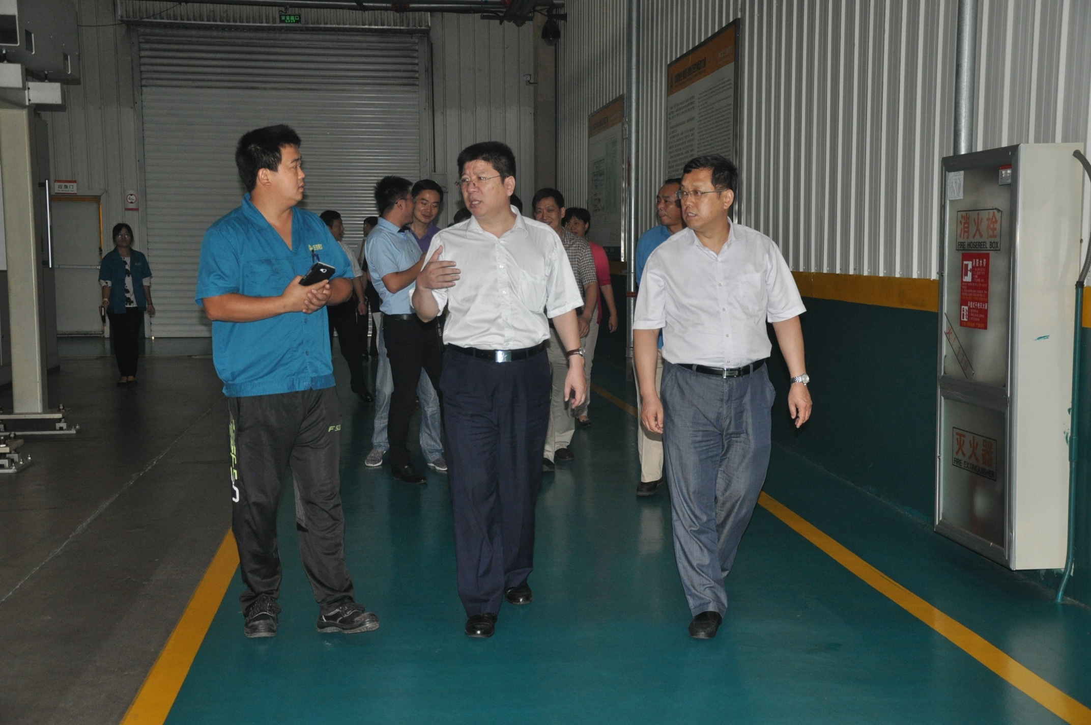 濟南市歷下區總工會領導蒞臨<br/>連心物業服務的重汽工業園調研